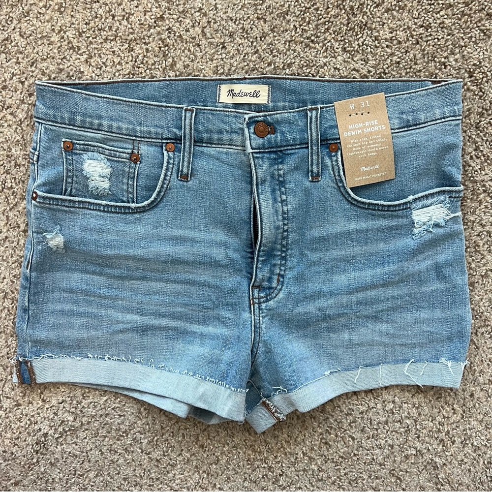 NWT Madewell High Rise Denim Shorts